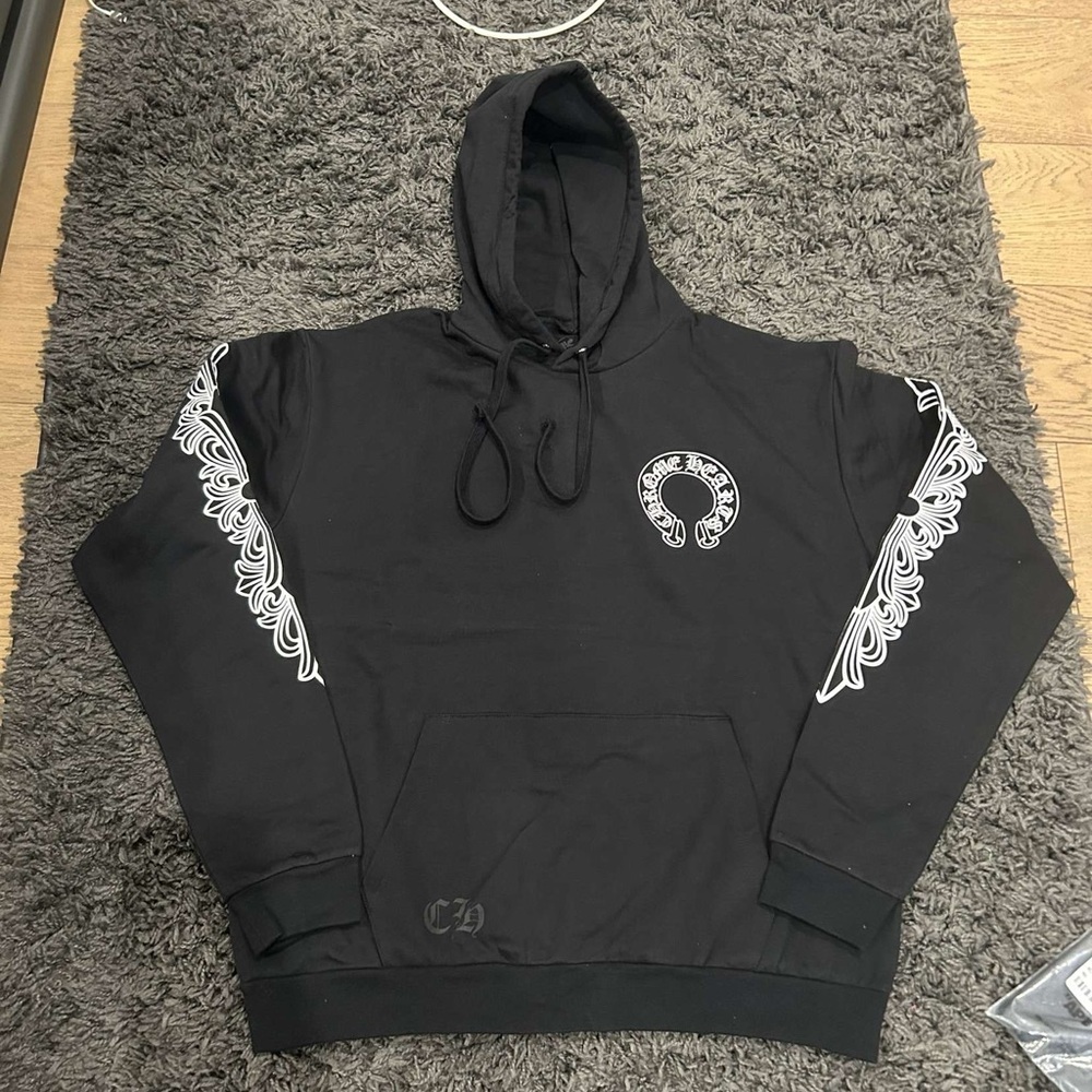 Black Chrome Hearts Hoodie
